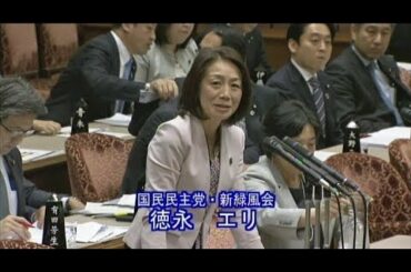 徳永エリ参院議員予算委質問 -国民民主党