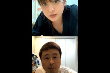 2020.04.28 岡副麻希 ゲスト:河本準一（次長課長）　インスタライブ　instagram