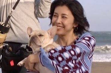竹内結子、草なぎ剛の愛犬“クルミちゃん”とベッタリ／キャノンTVCM『KISS is my life.』篇 メイキング映像