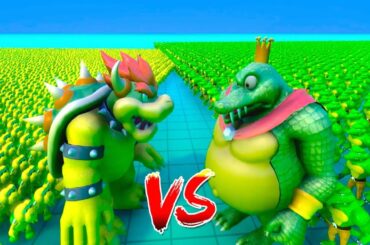 クッパ vs キングクルール！あの敵キャラ同士が夢の戦い【 スマブラバトルシミュレーター 】実況