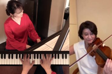 高嶋ちさ子 加羽沢美濃〝CHISA & MINO〟テレワーク「春のスケッチ2020」弾いてみた