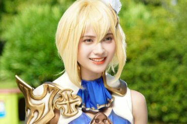 “美形すぎるナース”桃月なしこが「タガタメ」コスプレ披露　CM出演で女騎士カノンに