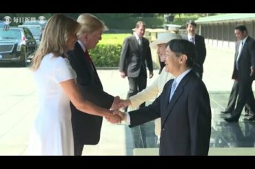 トランプ大統領夫妻招き歓迎行事　両陛下、初の国際親善の場