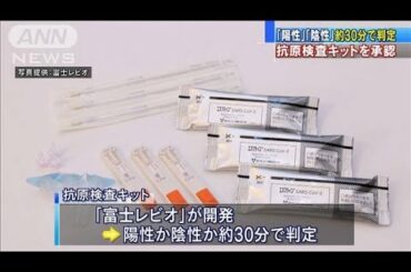 陽性？陰性？30分で判定　抗原検査キットが承認(20/05/13)