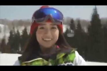 ❤ No 7 大島優子 華麗なるクイックターンフィニッシュ！ かっこいい スノボー編  ～ Alpen アルペン snowboard スノーボード ～
