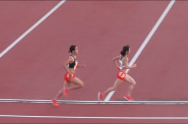 2020年度 第2回神戸市長距離記録会 女子1500m1組　田中希実(豊田自動織機TC)4:12.81、ラスト400m手元60.4