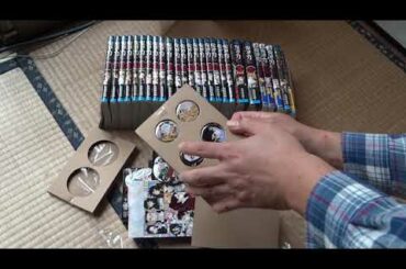 「鬼滅の刃」第22巻付録つき版の付録（缶バッヂ）開封