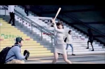 稲村亜美の神スイングシーンを連続で！（途中からスローで）