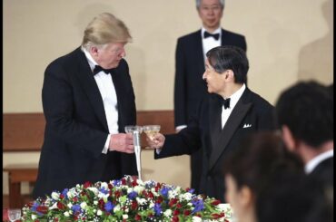 国賓として来日したトランプ米大統領の歓迎行事