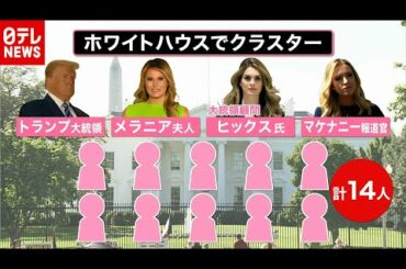 【解説】「ホワイトハウスクラスター」トランプ大統領退院も相次ぐ感染者（2020年10月6日放送 news every.より）