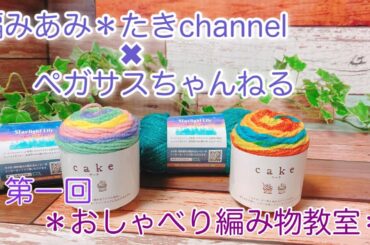 【かぎ針編み】第一回おしゃべり編み物教室　ゲスト＊ペガサスちゃんねる【なまりMAX】