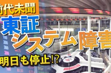 東証システム障害で大暴落は来ない。と思う。ただ前代未聞だ！明日も取引停止や障害だと、暴落コース。