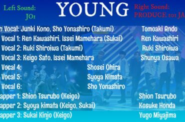 【左右同時比較】YOUNG｜L:JO1/R:PRODUCE101JAPAN(プデュ)