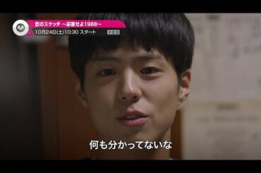 【新ドラマ枠あさキュン】「恋のスケッチ～応答せよ1988～」10月24日(土)10:30～放送スタート！