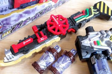 ブラッドスタークに変身 & ライフルモードに合体！DXスチームブレード & コブラフルボトル レビュー！バルブ回転で3モード必殺技！ナイトローグ共通武器  仮面ライダービルド