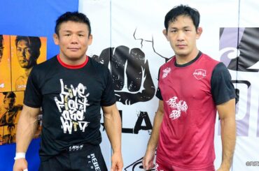 Yogibo presents RIZIN.24　公開練習_北岡悟/川名雄生