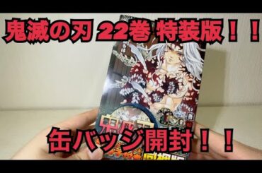 【鬼滅の刃】22巻 特装版 開封！！缶バッジ＆鬼殺隊報特別報告書！！