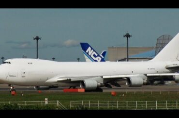 ✈✈ 滑走路が足りな~い!!4000㍍目一杯使うジャンボ初めて見た!! (Atlas Air) Boeing 747-4KZF N407KZ Narita 成田空港