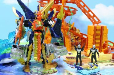 誕生！キシリュウネプチューンディメボルケーノ！婚活中につかまったリュウソウゴールドを助けにきたぞ～♪