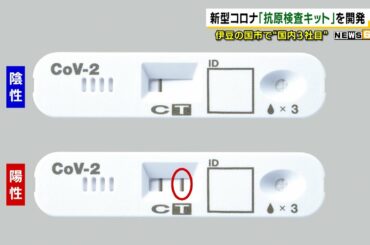 国内3社目 15分で結果が 新型コロナ抗原検査キットを開発（静岡県）