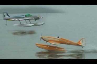 2 Floatplanes 水上機のフライト　銚子エアロモデラース