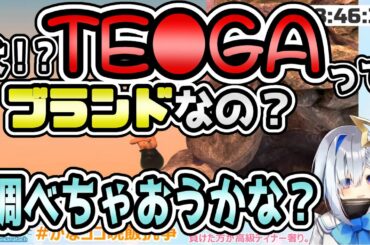【ホロライブ/天音かなた】TE●GAがブランドと聞き、調べようとする天使