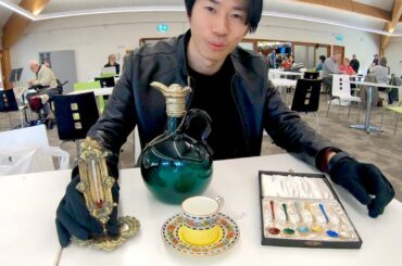 【お宝発見】イギリス田舎のアンティークマーケットで買い物してみた【ピータバラ アンティークフェスティバル 最終日】