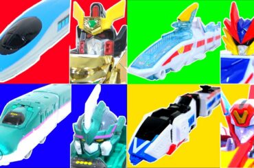 【変形する新幹線】ガオガイガー＆E5はやぶさ＆キングエクスプレスザビューン＆マスターV パワートレイン【勇者王ガオガイガー＆シンカリオン＆魔進戦隊キラメイジャー＆トボットV】