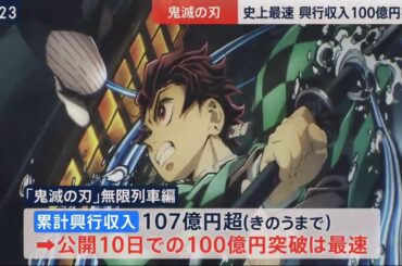 劇場版「鬼滅の刃」無限列車編【107憶円超】 NEWS23! 2020年10月27日