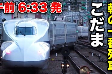 【こだま631号】東海道新幹線の朝事情 始発列車は〇〇駅から混む！