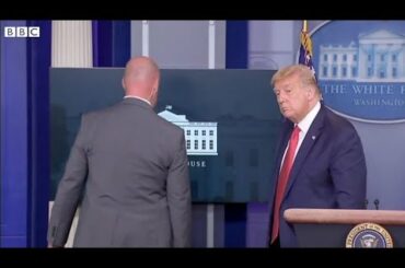 トランプ氏、会見中断して退避　ホワイトハウス近くで発砲