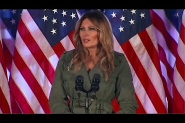【米大統領選2020】 メラニア夫人が単独で選挙集会に　トランプ氏への支持訴える