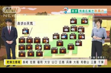 【全国の天気】広範囲で秋晴れ　朝は冷え込む所も(2020年11月4日)