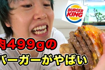 【肉499g】バーガーキングの新作バーガーの圧倒的肉感がやばかった！
