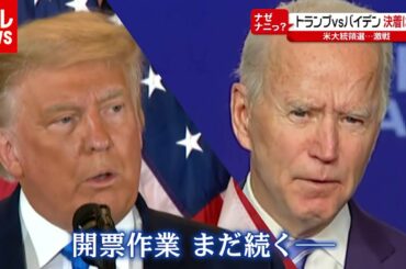 【解説】法廷闘争で長期化も…米大統領選どう決着？ 郊外では「パープルリング現象」（2020年11月5日16時ごろ放送 news every.「ナゼナニっ？」より）
