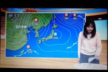 いじめ？NHK山形 お天気お姉さん（岡田みはる）突然泣き出す。ドキドキする～