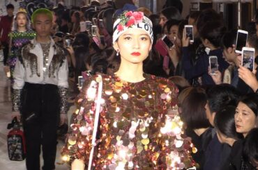 伊勢丹新宿店にランウェー　「ドルチェ＆ガッバーナ」のファッションショー　松井愛莉さんや大野拓朗さんらが登場