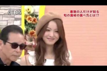 タモリ 佐々木希他　産地の人たちがやっている桃のおいしい食べ方 ○○の上に乗せて食べる！？