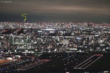 2020.09.18 着陸滑走路変更｜大阪空港ライブカメラ、宝塚お天気カメラ
