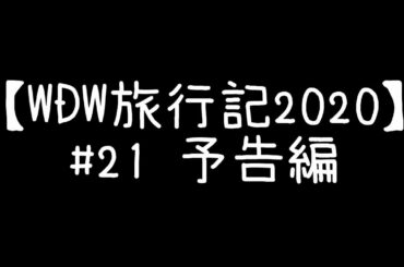 【WDW旅行記2020】#021 予告編。本編は20分あります。
