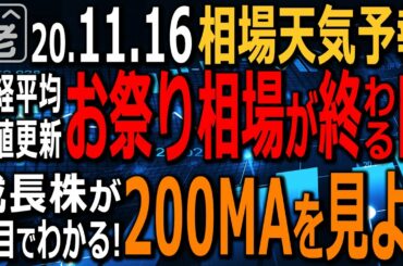 【相場天気予報】日経平均は26000円に迫る堅調ぶりだが、これは「お祭り」相場だ。踊らされず冷静に「終わり」を見極めた投資を。200MAで成長株を見極める方法。ドル円の今後など、ラジオヤジの相場解説。