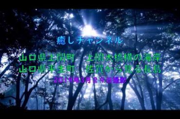 癒しチャンネル　上関大橋そばの海岸　平生町佐賀の砂浜