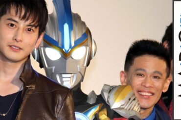 柳沢慎吾、“ウルトラマン”から誕生日祝われ感激　「あと5年したら還暦～！」　映画「劇場版 ウルトラマンオーブ 絆の力、おかりします！」初日舞台あいさつ2