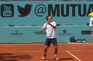 (HD)錦織圭　2017マドリッド・オープン　ボレー＆スマッシュ練習