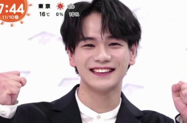 JO1 豆原一成『めざましテレビ』2020.11.10