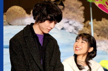 miwa＆坂口健太郎、手つなぎで登場 主演映画・コラボクリスマスツリーに感激 『Ocean Fantasy Tree～君と100回目の恋～』クリスマスツリー点灯式イベント