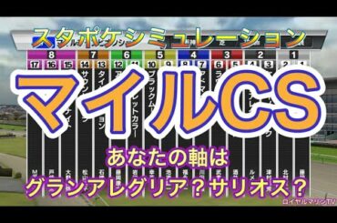 【スタポケ枠確定後シミュレーション】2020 マイルチャンピオンシップ グランアレグリア サリオス インディチャンプ アドマイヤマーズ サウンドキアラ #616
