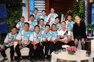 Ellen Talks to Thai Soccer Team in Their First In-Studio Interview Since Cave Rescue