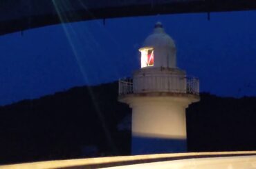 山口県熊毛郡上関町　上関大橋の灯台