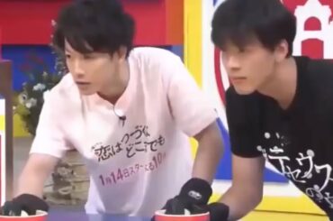 佐藤健＆竹内涼真、東京フレンドパークのエアホッケーで逆転劇がカッコ良すぎる！！！Satoh Takeru